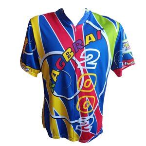 XXL 2XL Vtg AUSSIE Cycle Jersey BIKE Shirt Polyester IOWA RAGBRAI 2002